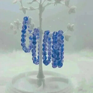 Periwinkle Gradient Blue Beaded Bracelet
